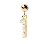 PAMTIER Custom Necklace for Women DIY Lucky Number Month Birth Date Dainty Gold Plated Small Pendant Stainless Steel Personalised Statement Cute Jewellery Number 1