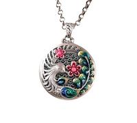 PAMTIER Phoenix Necklaces for Women Stainless Steel Pendant Vintage Personalized Ethnic Style Long Jewelry with an O-Chain