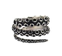 PAMTIER Women Men's Octopus Ring Stainless Steel Personalized Band Jewelry Silver Size Z+1