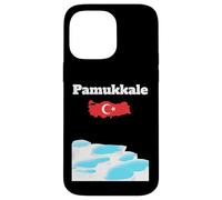 Pamukkale Souvenir thermal pools Turkey map Turkish flag Case for iPhone 14 Pro Max