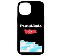 Pamukkale Souvenir thermal pools Turkey map Turkish flag Case for iPhone 15