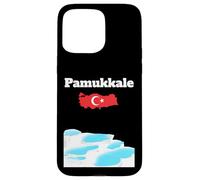 Pamukkale Souvenir thermal pools Turkey map Turkish flag Case for iPhone 15 Pro Max