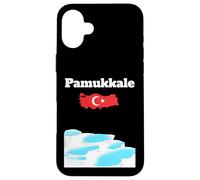 Pamukkale Souvenir thermal pools Turkey map Turkish flag Case for iPhone 16 Plus