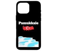 Pamukkale Souvenir thermal pools Turkey map Turkish flag Case for iPhone 16 Pro Max