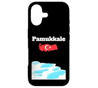 Pamukkale Souvenir thermal pools Turkey map Turkish flag Case for iPhone 17
