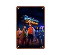 PAMVINT Gunpowder Milkshake Movie Man Cave Decor wall artAdventure Movie Poster room decor Metal Wall Tin Sign Retro Gift Vintage Decorations 8"x12"
