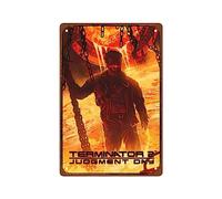 PAMVINT Terminator:2 Judgment Day Metal Wall Tin Sign wall art Classic Movie room decor Man Cave Decor Retro Gift Vintage Decorations 8"x12"