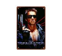 PAMVINT Terminator Man Cave Decor wall artTerminator：2 Judgment Day room decor Metal Wall Tin Sign Retro Gift Vintage Decorations 8"x12"