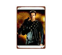 PAMVINT Terminator Man Cave Decor wall artTerminator:2 Judgment Day room decor Metal Wall Tin Sign Retro Gift Vintage Decorations 8"x12"