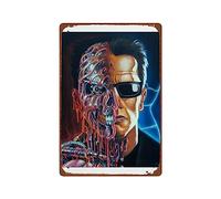 PAMVINT Terminator Metal Wall Tin Sign wall art Terminator:2 Judgment Day room decor Man Cave Decor Retro Gift Vintage Decorations 8"x12"