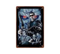 PAMVINT Terminatorwall art Metal Wall Tin Sign Terminator：2 Judgment Day room decor Retro Gift Man Cave Decor Vintage Decorations 8"x12"