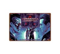 PAMVINT Terminatorwall art Metal Wall Tin Sign Terminator：2 Judgment Day room decor Retro Gift Man Cave Decor Vintage Decorations 8"x12"