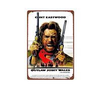 PAMVINT The Outlaw Josey Wales Movie Metal Wall Tin Sign wall art Vintage Movie Poster room decor Man Cave Decor Retro Gift Vintage Decorations 8"x12"