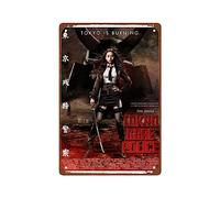 PAMVINT Tokyo Gore Police Man Cave Decor wall artTokyo Is Burning room decor Metal Wall Tin Sign Retro Gift Vintage Decorations 8"x12"
