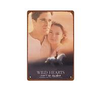 PAMVINT Wild Hearts Can't Be Broken Metal Wall Tin Sign wall art Classic Old Movie Poster room decor Man Cave Decor Retro Gift Vintage Decorations 8"x12"