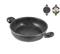 Pan 2 Handles Non-Stick 'Stone' Cm20 Home Aluminum
