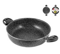 Pan 2 Handles Non-Stick 'Stone' Cm26 Home Aluminum