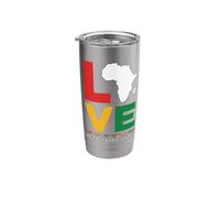 Pan-African Love & Afrocentric Unity Stainless Steel Insulated Tumbler