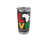 Pan-African Love & Afrocentric Unity Stainless Steel Insulated Tumbler
