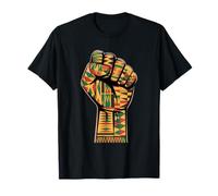 Pan-African Power Fist Black History Month Juneteenth Unity T-Shirt