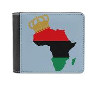 Pan African Pride Men's Bifold Wallet Slim Cash Card Holder Leather Purse