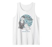 Pan Am Fly with the Leader Illustration Retro Airline Ad Tank Top