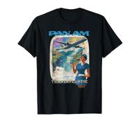 Pan Am Touring the Transatlantic Retro Flight Advertisement T-Shirt