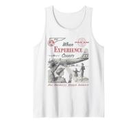 Pan Am When Experience Counts Vintage Airplane Photo Tank Top