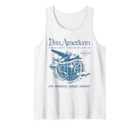 Pan Am World Airways Around the Globe Vintage Advertisement Tank Top