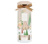 Pan Aroma Happy Holidays Gingerbread Reed Diffuser - 100ml Festive Home Fragrance Gift in Cracker-Style Packaging - Long-Lasting Christmas Scent