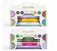 PAN AROMA Incense Sticks Pack of 2 - Mixed Fragrance Aromatherapy Sticks for Home Fragrance, Meditation & Relaxation - Vanilla, Sandalwood, Musk, Jasmine, Lemongrass & Patchouli