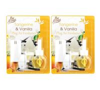 Pan Aroma Plug Air Freshener Tangerine + Vanilla 1Pk X 2
