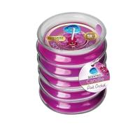 Pan Aroma Ribbed Glass Scented Candle Pink Orchid