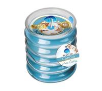 Pan Aroma Ribbed Glass Scented Candle Pure Cotton