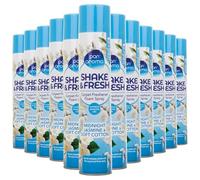 Pan Aroma Shake & Fresh Carpet Freshener Foam Spray 500ml Midnight Jasmine & Soft Cotton Scent with Essential Oils, Long-Lasting Odour Neutralising on Carpets & Upholstery Pack of 12