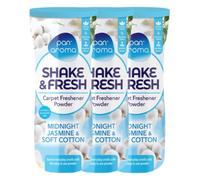 Pan Aroma Shake & Fresh Carpet Freshener Powder Midnight Jasmine & Soft Cotton 500g
