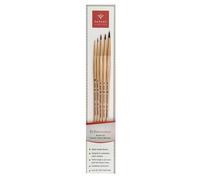 Pan Art 5-Piece Synthetic Fibre Brush Set No. 00-08 - Versatile Artist Brushes for Acrylics - Reliable Brush for Students & Pros Painting Set for Beginners & Professionals