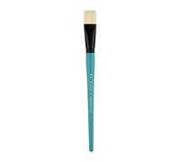 Pan Art Bristle Flat No. 24 - Detail & Wash Brush for Oil Paints - Premium Brush for Artists Paintbrush for Fine Art, Craft & Illustration - 1 Unit