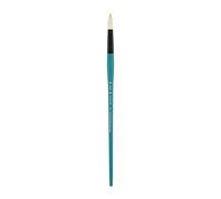 Pan Art Bristle Round No. 18 - Detail & Wash Brush for Oil Paints - Studio-Quality Painting Tool Paintbrush for Fine Art, Craft & Illustration - 1 Unit