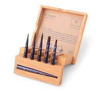 Pan Art Brush Set Wooden Box No. 04-08 - Watercolor & Acrylic - 1 Piece