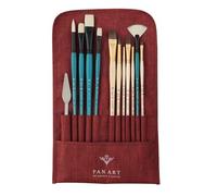 Pan Art Brush Wrap & Storage Pouch - Travel-Ready Organizer for Studio and Outdoor Painting - Professional Artist Quality Accessory