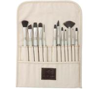 Pan Art Brush Wrap & Storage Pouch - Travel-Ready Organizer for Studio and Outdoor Painting - Professional Artist Quality Accessory