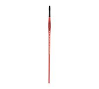 Pan Art Flat Synthetic Brush No.04 for Acrylic Painting - 1 Piece, Red