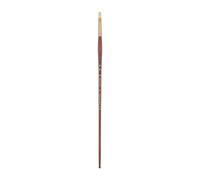 Pan Art Natural Bristle Flat No. 06 - Detail & Wash Brush for Oil Paints - Reliable Brush for Students & Pros Paintbrush for Fine Art, Craft & Illustration - 1 Unit