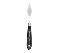 Pan Art painting knife, wooden handle with steel blade, charcoal finish black and silver, 30.5 cm, 1 piece