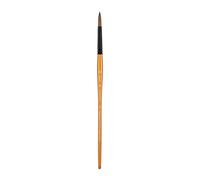Pan Art Synthetic Sable Round Brush No.12 for Watercolour Painting - 1 Piece, Brown