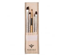 Pan Art Synthetic Brush Set with Pouch for Acrylic, Oil & Water Paints