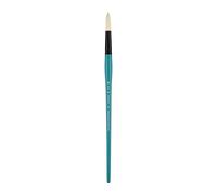 Pan Art Synthetic Round Brush No. 22 for Oil Painting - 1 Piece, Blue