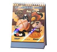 PAN Calendar 2025, Cartoon Desktop Calendar 2025 - Vista Print Pan Design 2025 Desktop Calendar | 2024-2025 Standing Desktop Calendar, 5.5 x 7.2 inch Monthly Cardboard Academic Planner