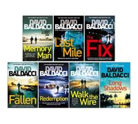 Pan David Baldacci Amos Decker Series 7 Books Collection Set (Memory Man, The Last Mile, The Fix, The Fallen, Redemption & More)